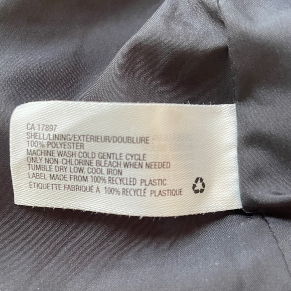 Dark grey printed Gap pleated skirt with lining size 14 - Picture 7 of 10